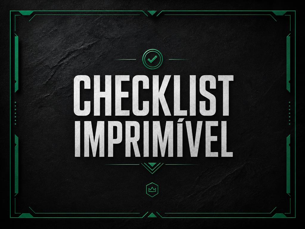Capa do módulo Checklist Imprimível