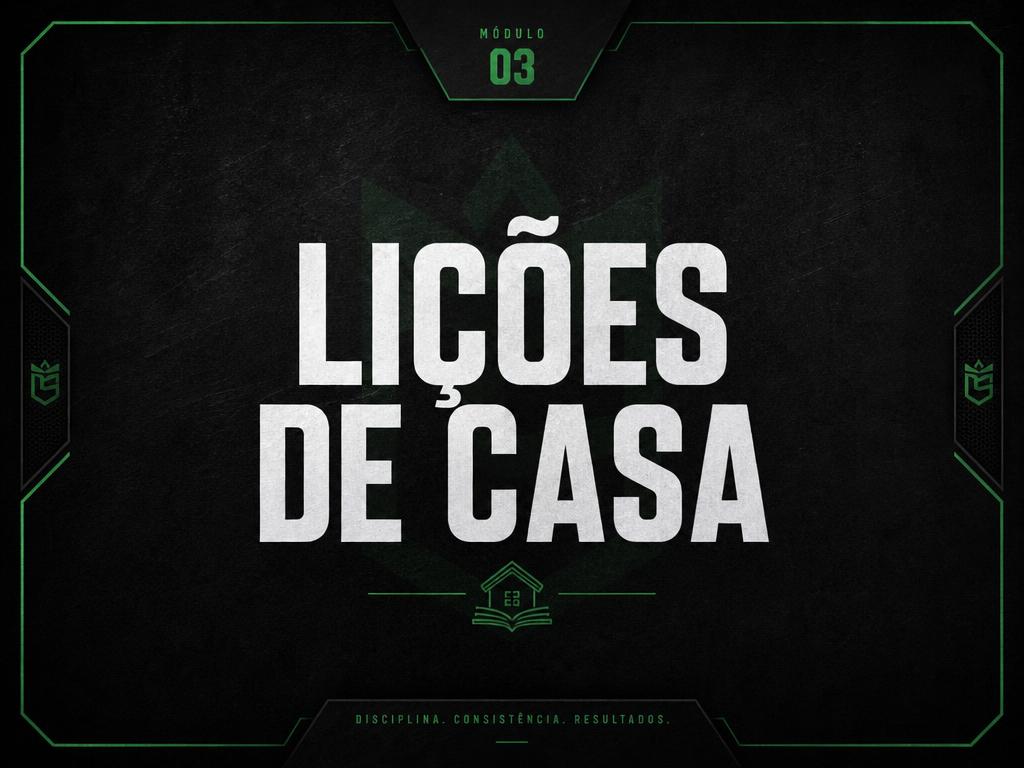 Capa do módulo Lições de Casa