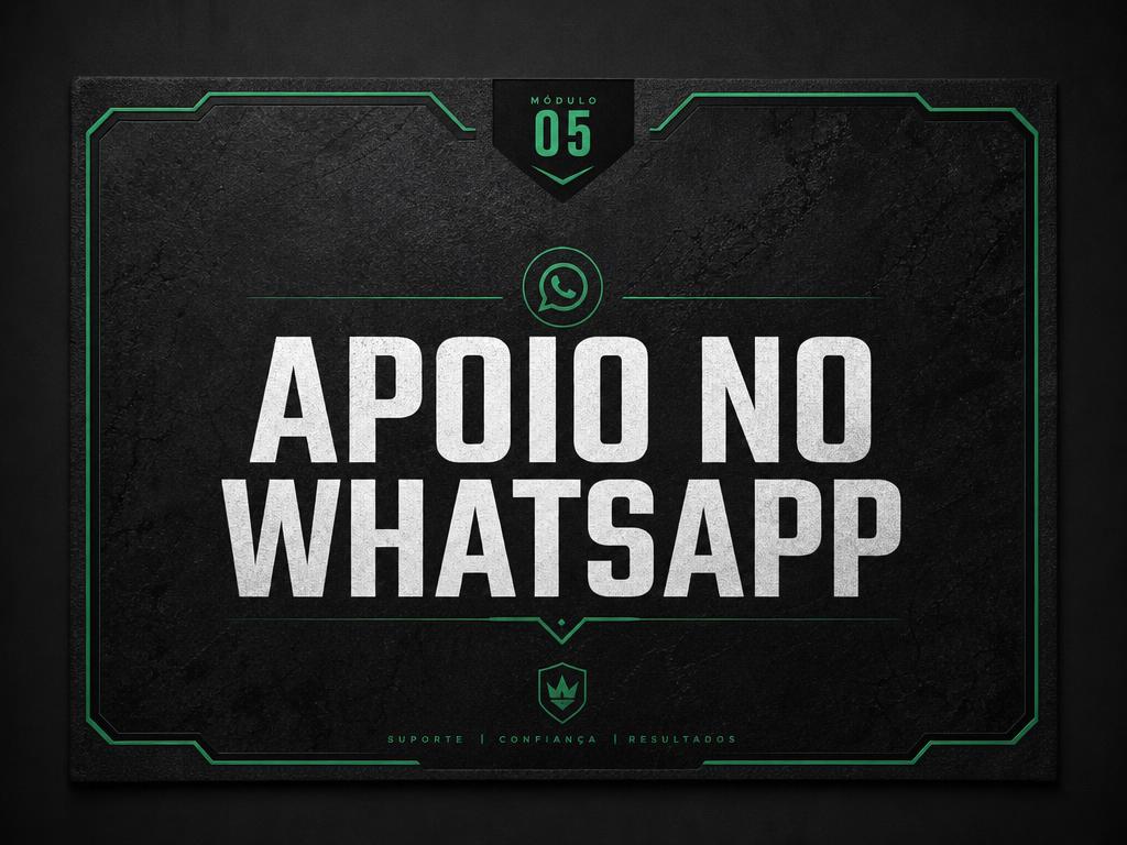 Capa do módulo Apoio no WhatsApp