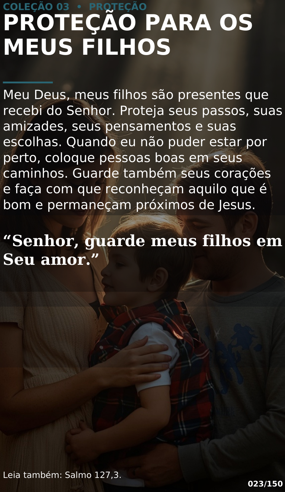 Cartão Proteção para os Meus Filhos